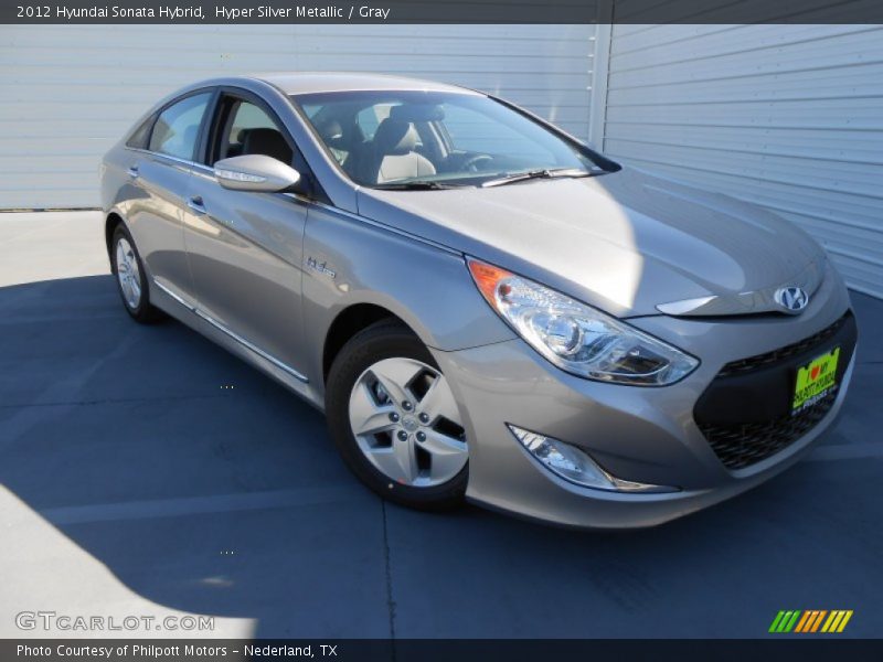 Hyper Silver Metallic / Gray 2012 Hyundai Sonata Hybrid