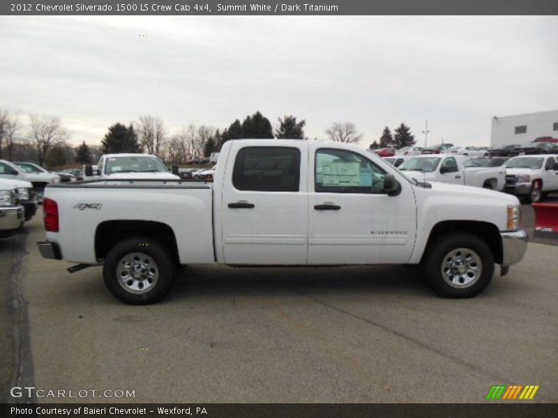 Summit White / Dark Titanium 2012 Chevrolet Silverado 1500 LS Crew Cab 4x4