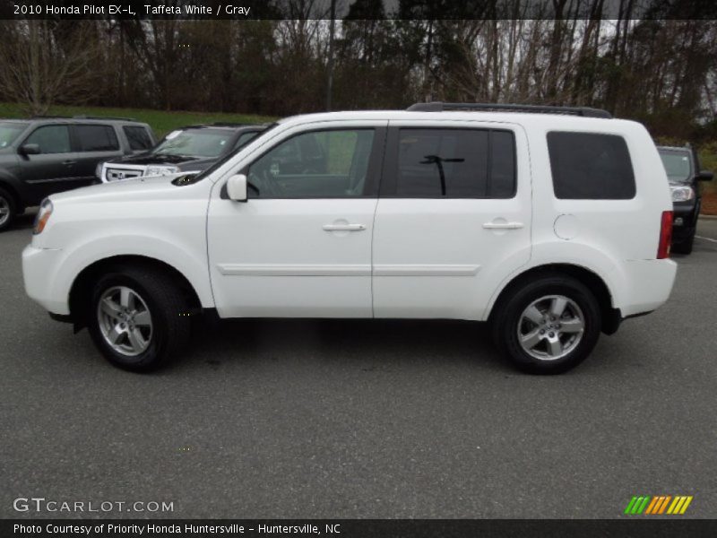 Taffeta White / Gray 2010 Honda Pilot EX-L
