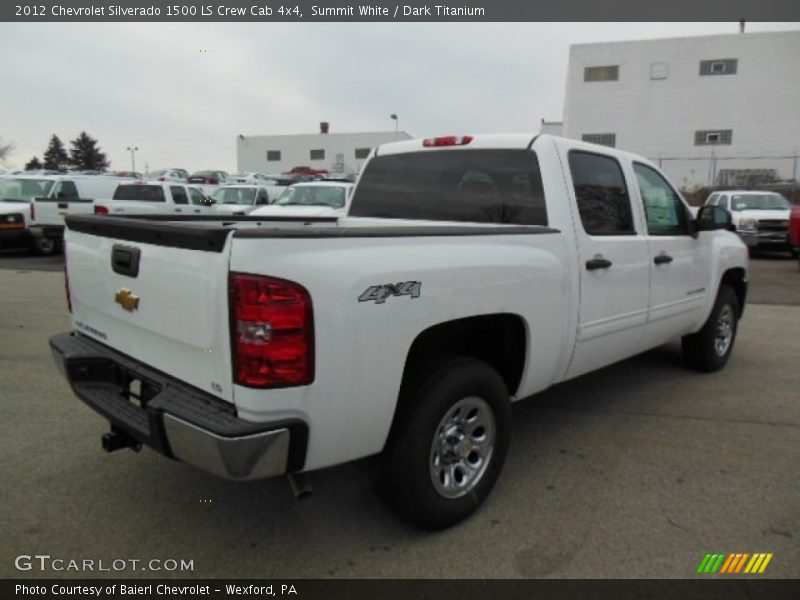 Summit White / Dark Titanium 2012 Chevrolet Silverado 1500 LS Crew Cab 4x4