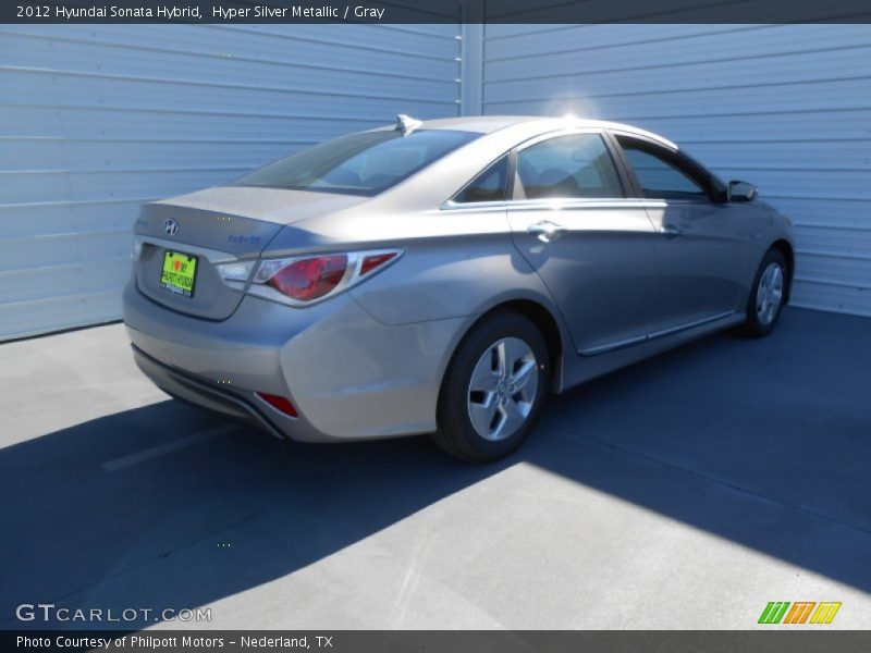 Hyper Silver Metallic / Gray 2012 Hyundai Sonata Hybrid