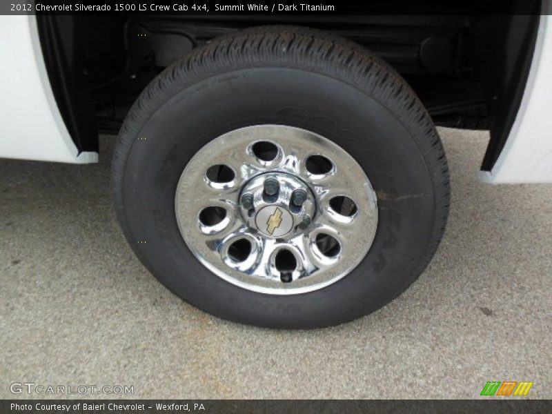 Summit White / Dark Titanium 2012 Chevrolet Silverado 1500 LS Crew Cab 4x4