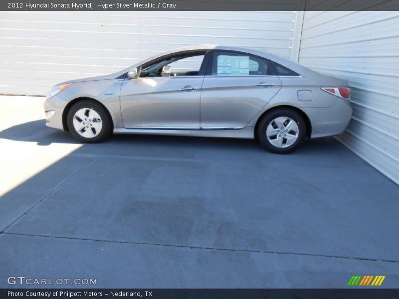 Hyper Silver Metallic / Gray 2012 Hyundai Sonata Hybrid