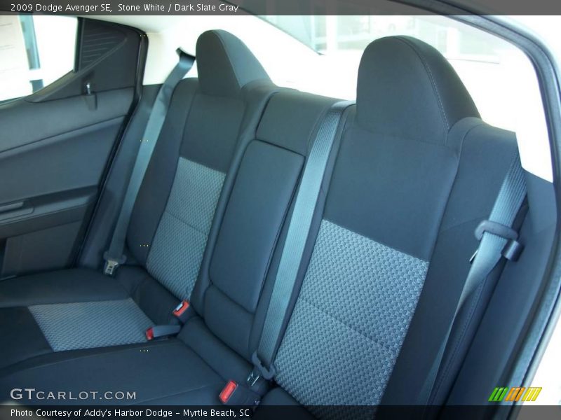 Stone White / Dark Slate Gray 2009 Dodge Avenger SE