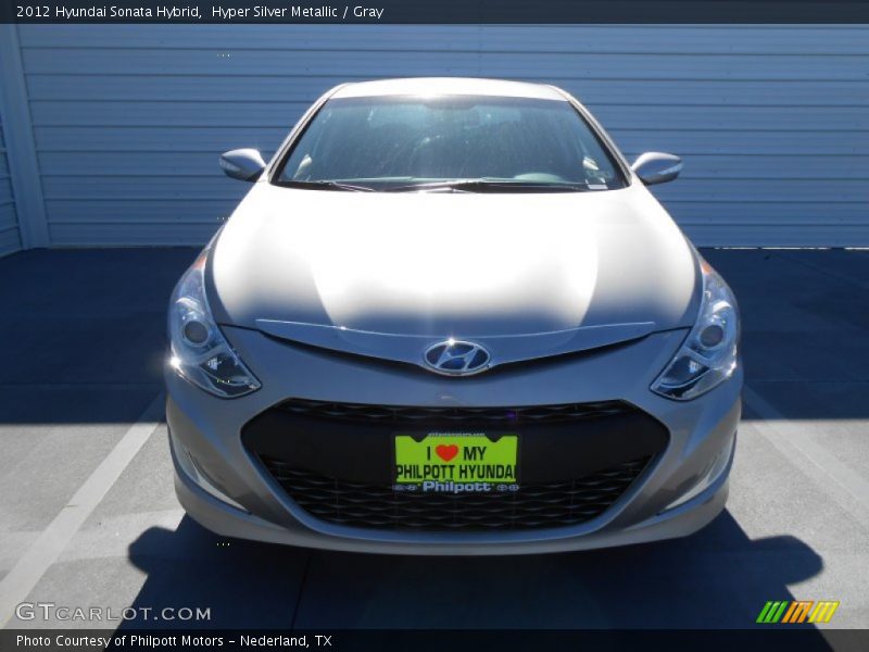 Hyper Silver Metallic / Gray 2012 Hyundai Sonata Hybrid