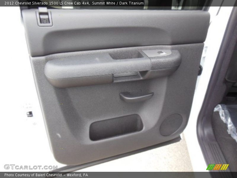 Summit White / Dark Titanium 2012 Chevrolet Silverado 1500 LS Crew Cab 4x4