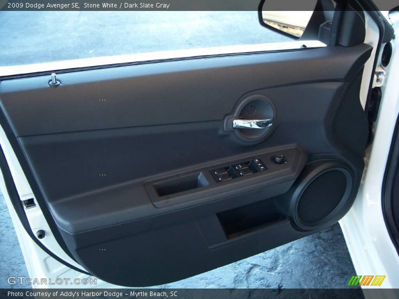 Stone White / Dark Slate Gray 2009 Dodge Avenger SE