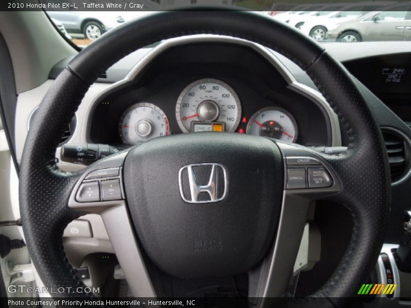 Taffeta White / Gray 2010 Honda Pilot EX-L