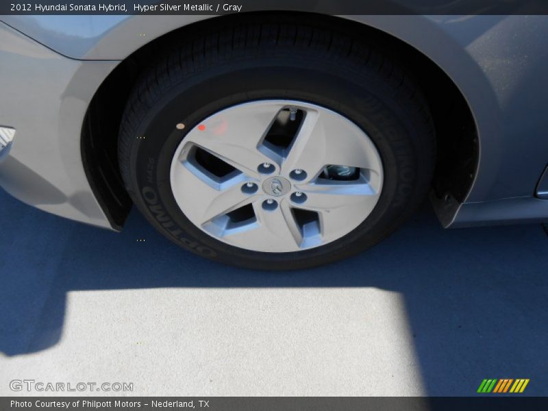 Hyper Silver Metallic / Gray 2012 Hyundai Sonata Hybrid