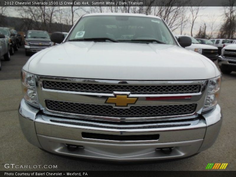 Summit White / Dark Titanium 2012 Chevrolet Silverado 1500 LS Crew Cab 4x4