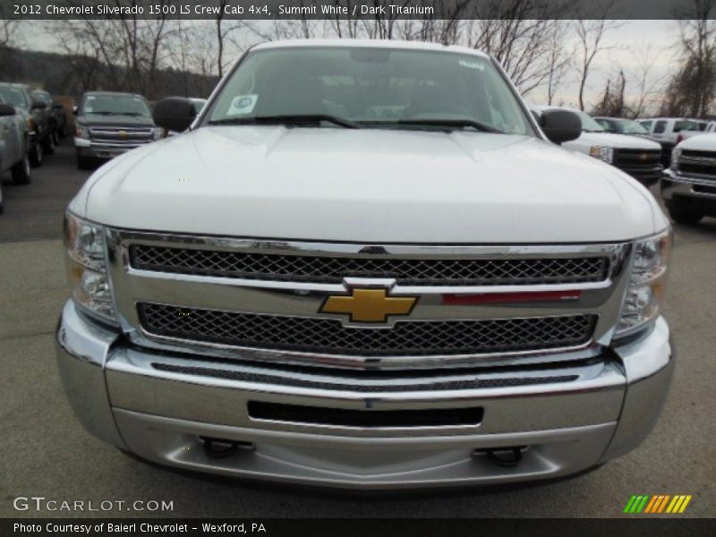 Summit White / Dark Titanium 2012 Chevrolet Silverado 1500 LS Crew Cab 4x4