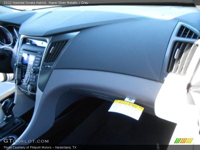 Hyper Silver Metallic / Gray 2012 Hyundai Sonata Hybrid