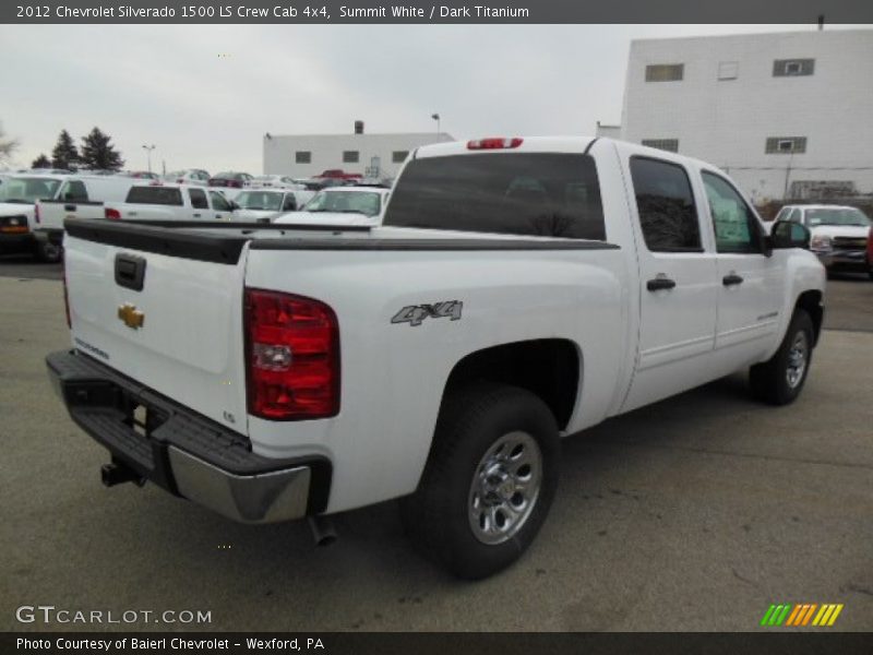 Summit White / Dark Titanium 2012 Chevrolet Silverado 1500 LS Crew Cab 4x4