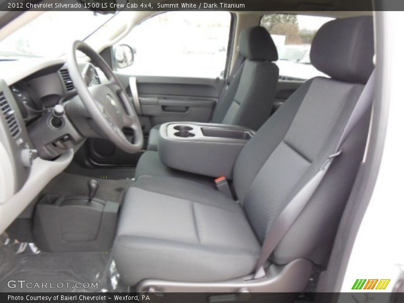 Summit White / Dark Titanium 2012 Chevrolet Silverado 1500 LS Crew Cab 4x4