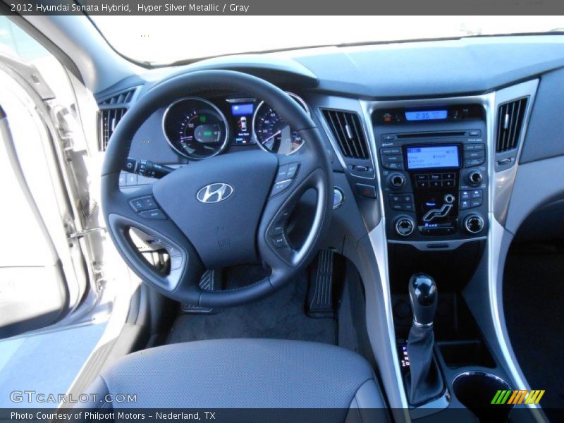 Hyper Silver Metallic / Gray 2012 Hyundai Sonata Hybrid