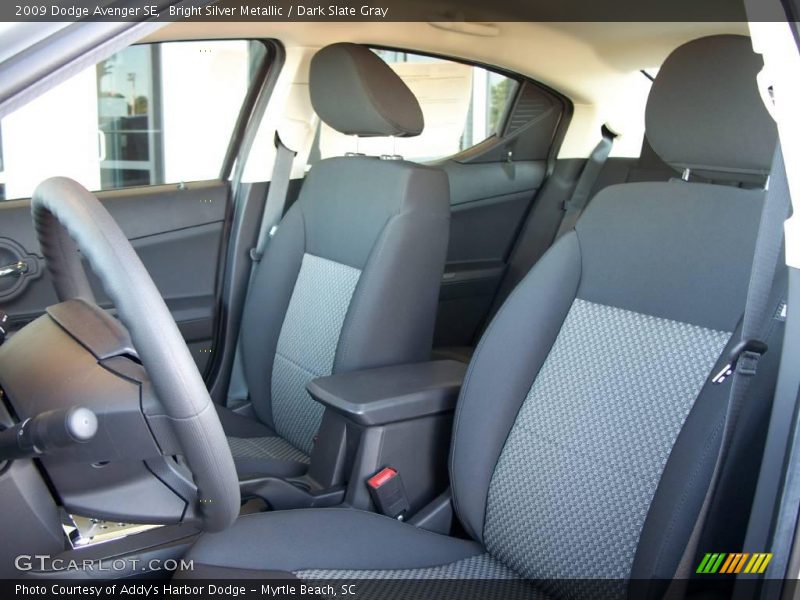 Bright Silver Metallic / Dark Slate Gray 2009 Dodge Avenger SE