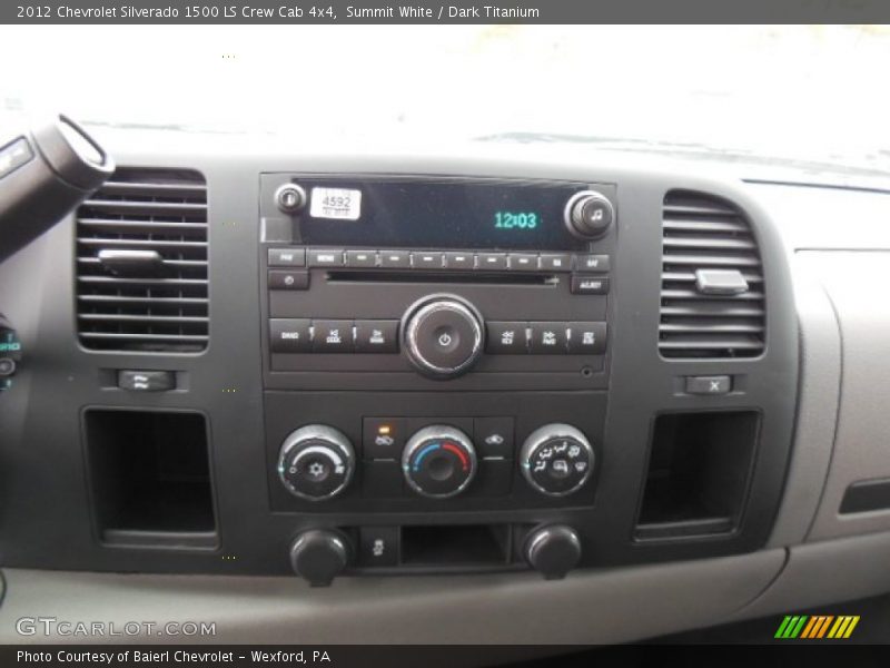 Summit White / Dark Titanium 2012 Chevrolet Silverado 1500 LS Crew Cab 4x4