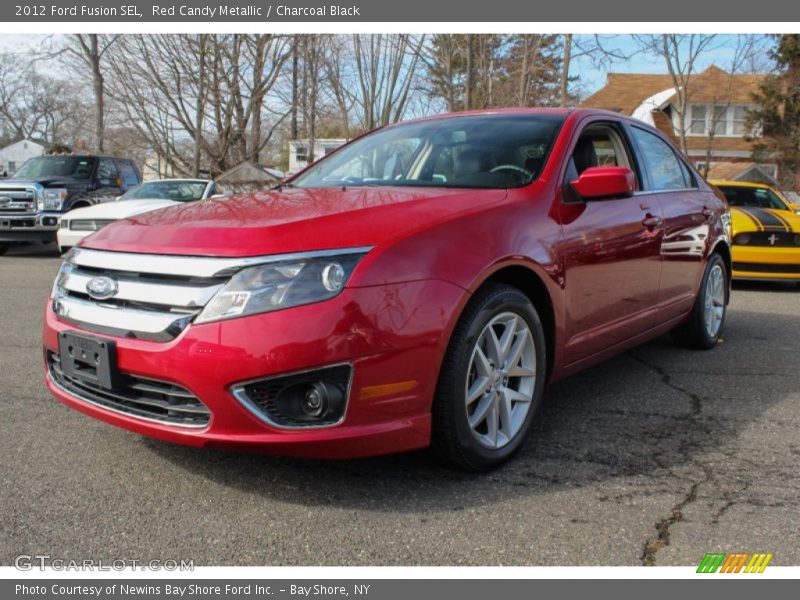 Red Candy Metallic / Charcoal Black 2012 Ford Fusion SEL