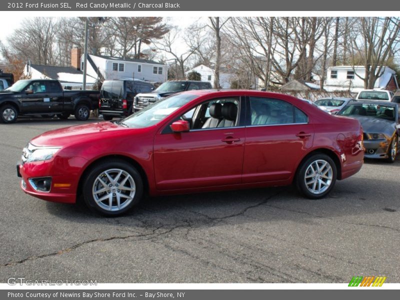 Red Candy Metallic / Charcoal Black 2012 Ford Fusion SEL
