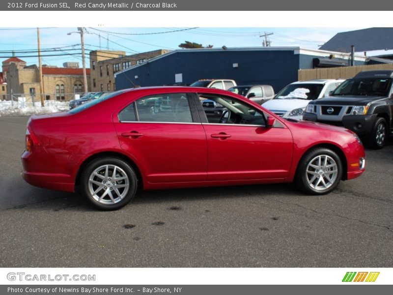 Red Candy Metallic / Charcoal Black 2012 Ford Fusion SEL