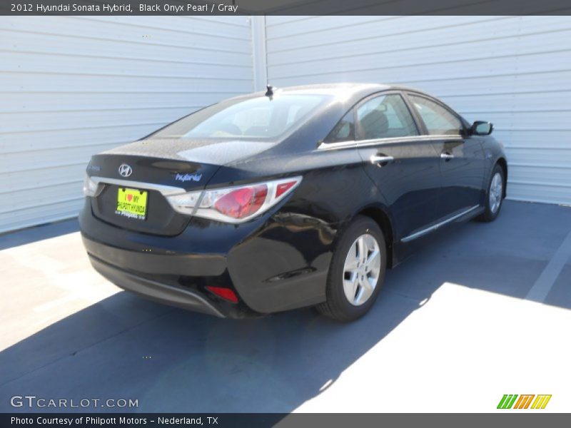 Black Onyx Pearl / Gray 2012 Hyundai Sonata Hybrid