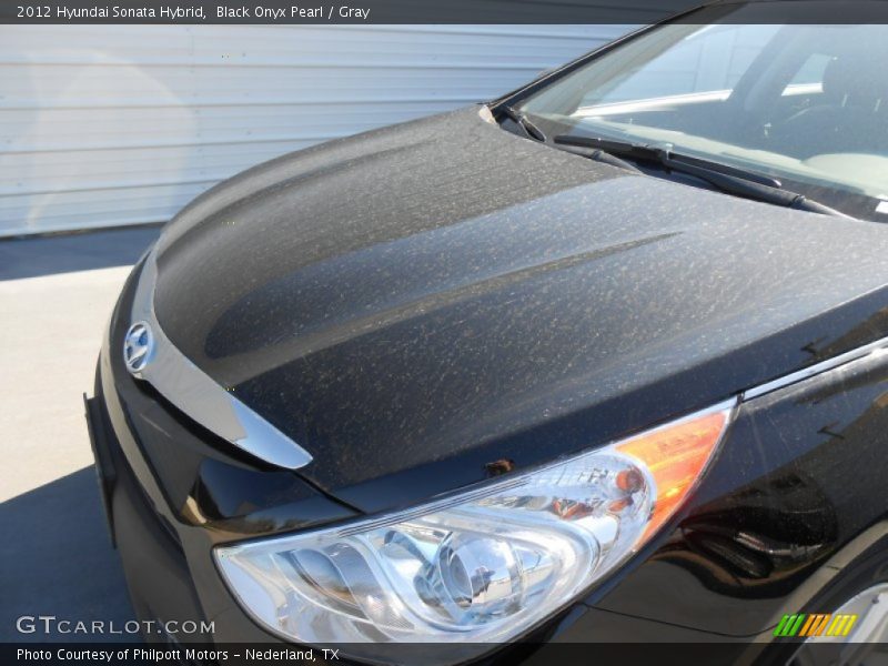 Black Onyx Pearl / Gray 2012 Hyundai Sonata Hybrid