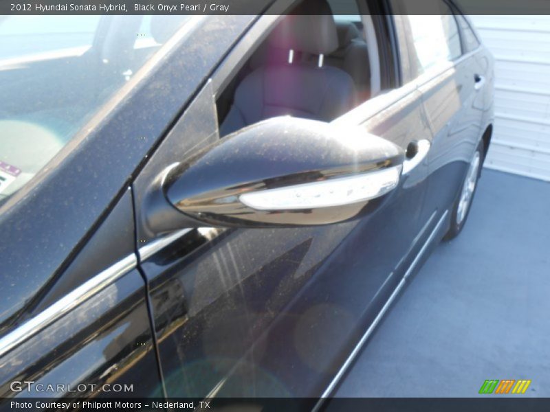 Black Onyx Pearl / Gray 2012 Hyundai Sonata Hybrid