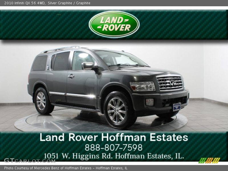 Silver Graphite / Graphite 2010 Infiniti QX 56 4WD