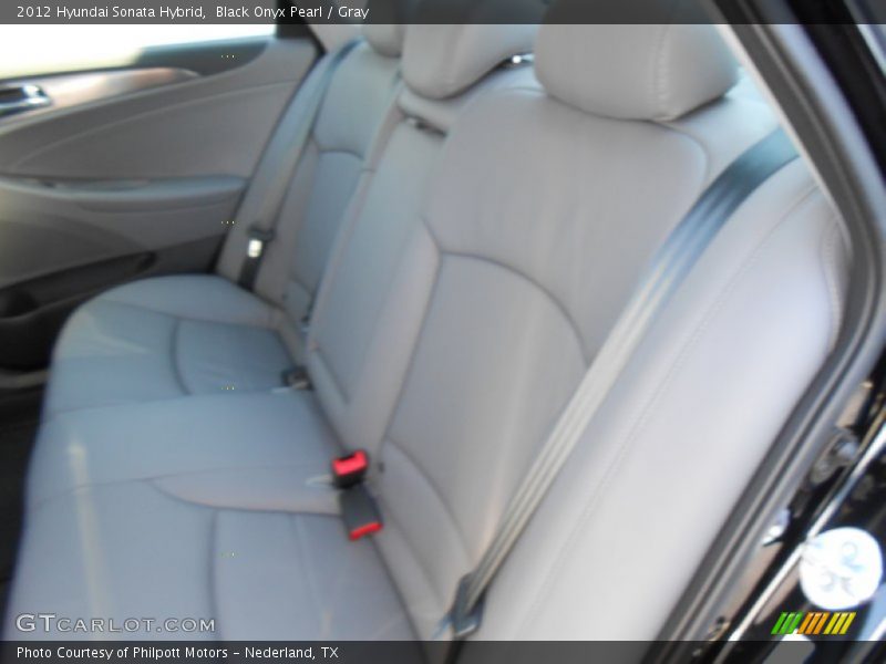 Black Onyx Pearl / Gray 2012 Hyundai Sonata Hybrid