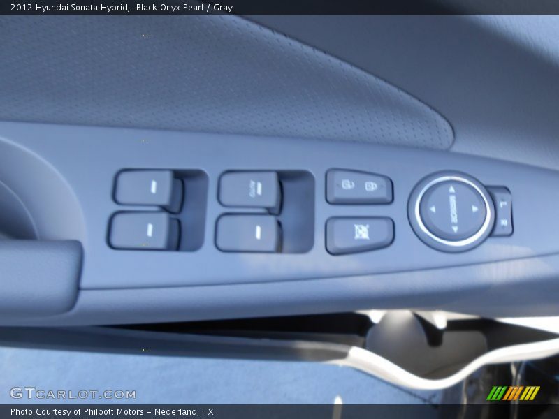 Black Onyx Pearl / Gray 2012 Hyundai Sonata Hybrid