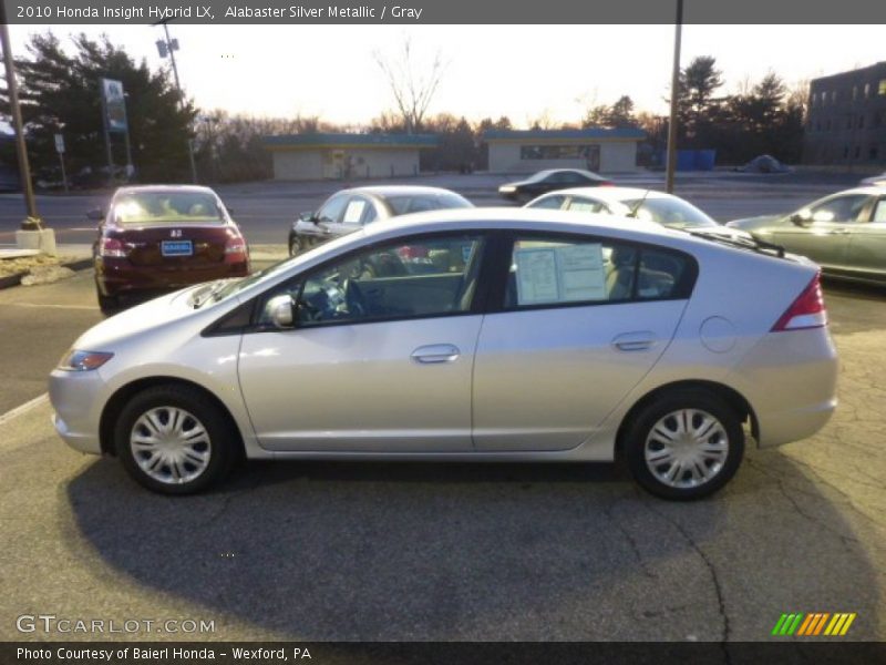 Alabaster Silver Metallic / Gray 2010 Honda Insight Hybrid LX