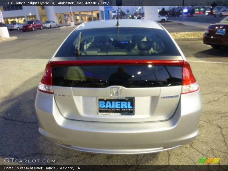 Alabaster Silver Metallic / Gray 2010 Honda Insight Hybrid LX