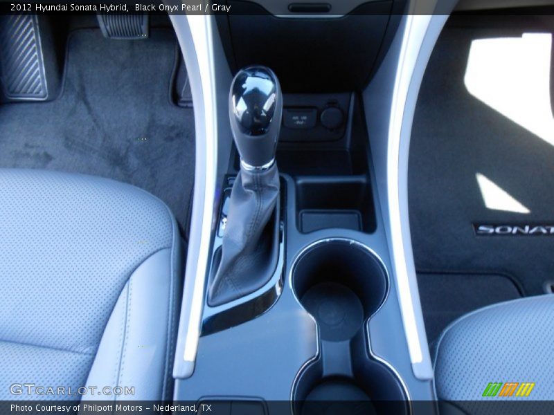 Black Onyx Pearl / Gray 2012 Hyundai Sonata Hybrid