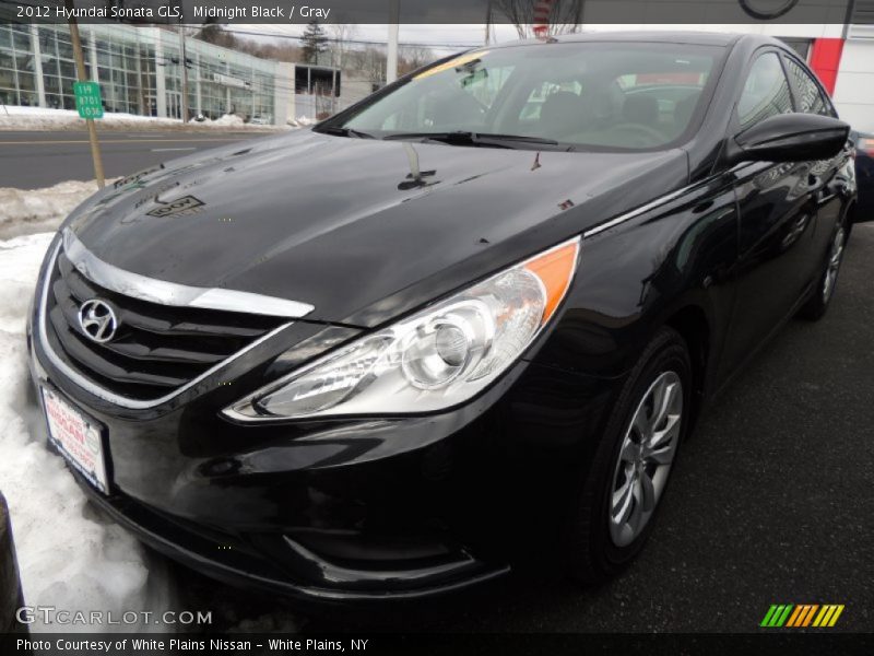 Midnight Black / Gray 2012 Hyundai Sonata GLS