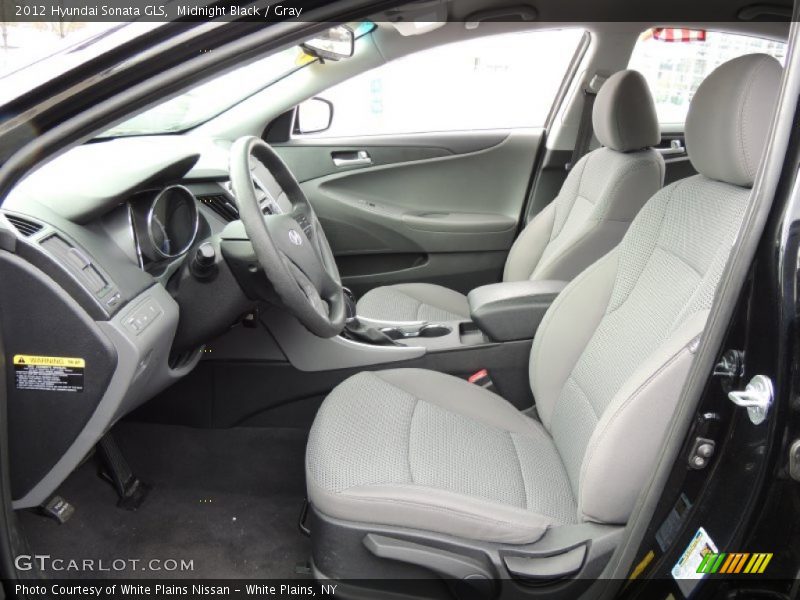 Midnight Black / Gray 2012 Hyundai Sonata GLS