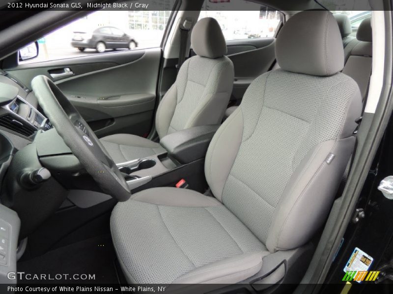 Midnight Black / Gray 2012 Hyundai Sonata GLS