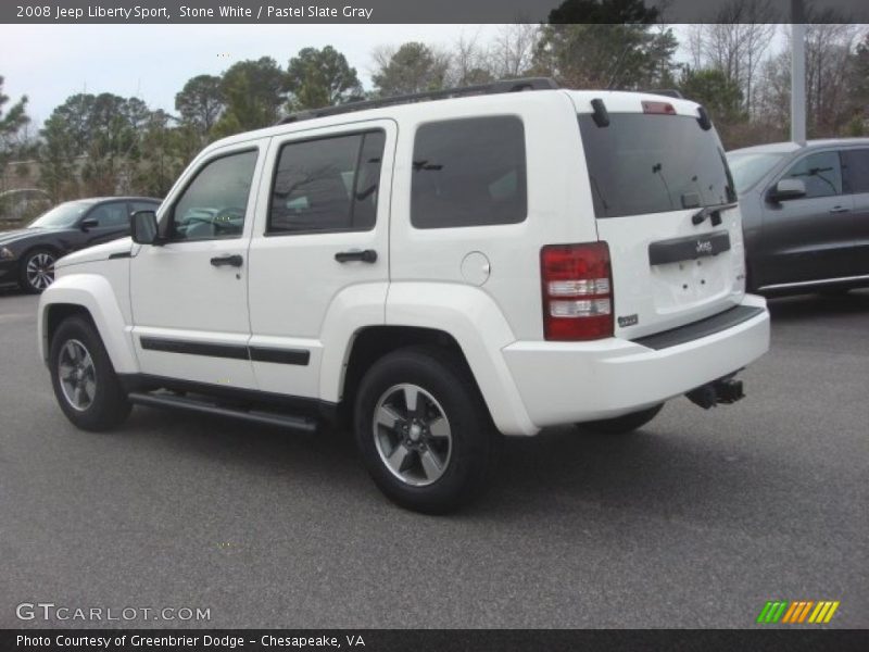 Stone White / Pastel Slate Gray 2008 Jeep Liberty Sport