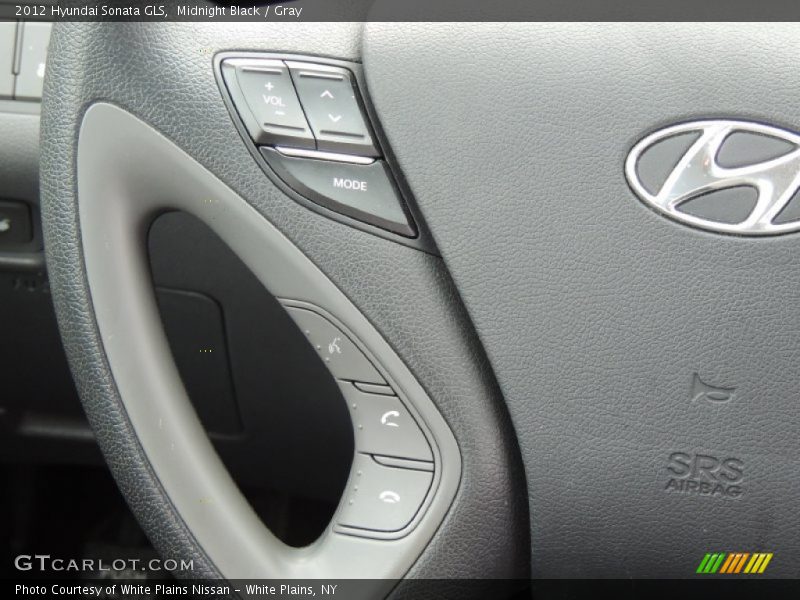 Midnight Black / Gray 2012 Hyundai Sonata GLS