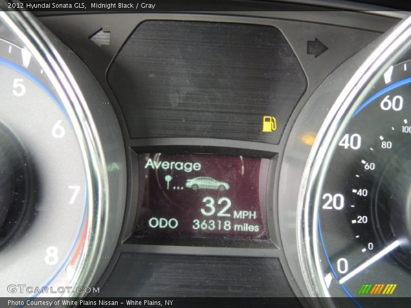 Midnight Black / Gray 2012 Hyundai Sonata GLS