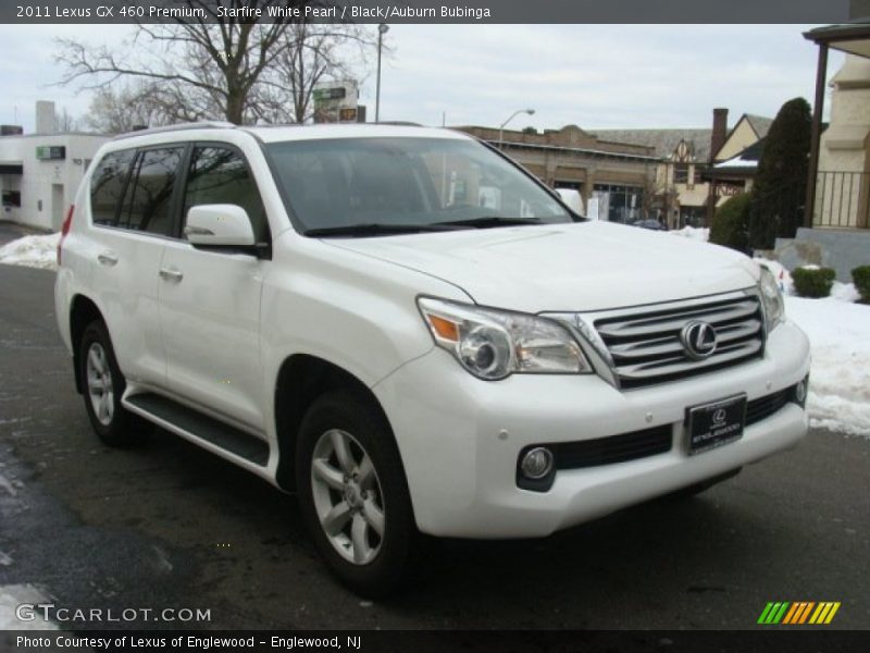 Starfire White Pearl / Black/Auburn Bubinga 2011 Lexus GX 460 Premium