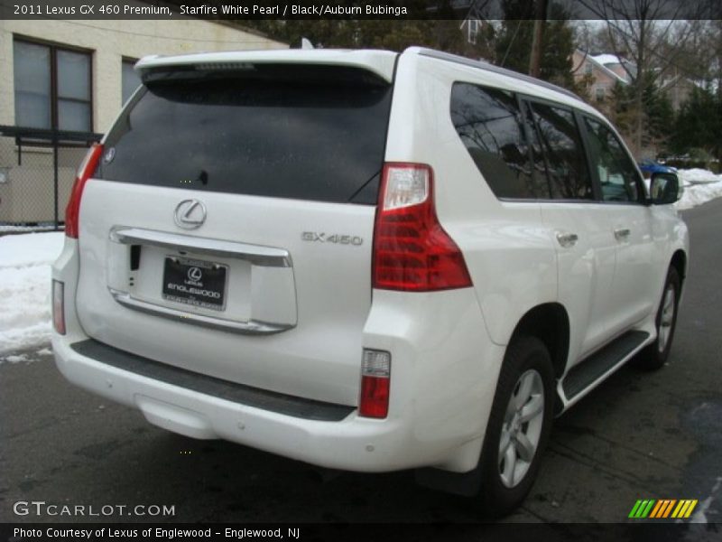 Starfire White Pearl / Black/Auburn Bubinga 2011 Lexus GX 460 Premium