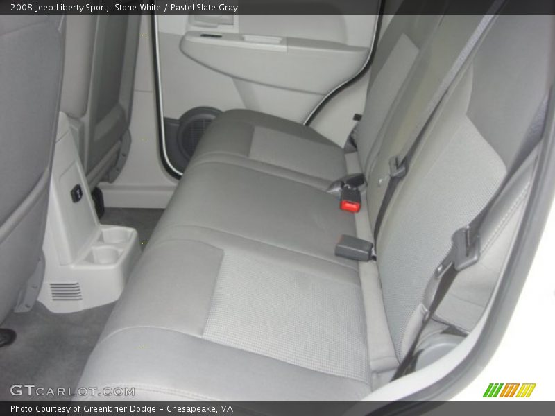 Stone White / Pastel Slate Gray 2008 Jeep Liberty Sport