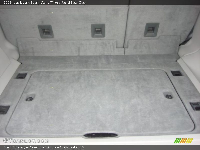Stone White / Pastel Slate Gray 2008 Jeep Liberty Sport