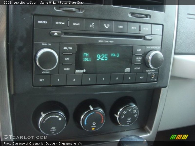 Stone White / Pastel Slate Gray 2008 Jeep Liberty Sport