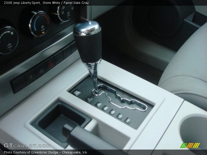 Stone White / Pastel Slate Gray 2008 Jeep Liberty Sport