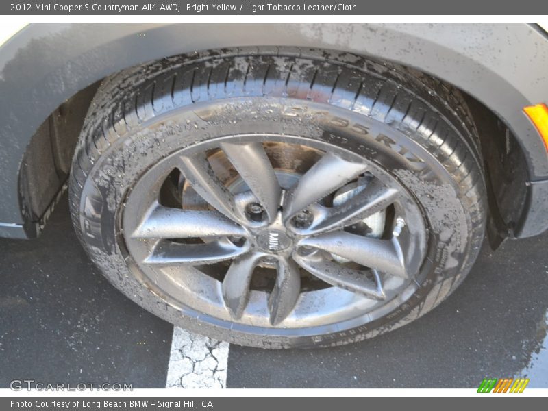 Bright Yellow / Light Tobacco Leather/Cloth 2012 Mini Cooper S Countryman All4 AWD
