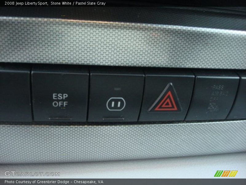 Stone White / Pastel Slate Gray 2008 Jeep Liberty Sport