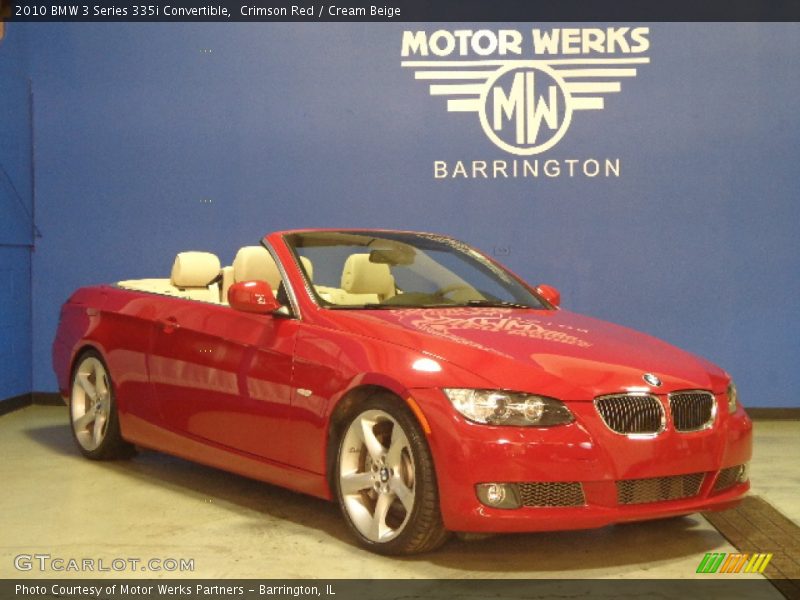 Crimson Red / Cream Beige 2010 BMW 3 Series 335i Convertible