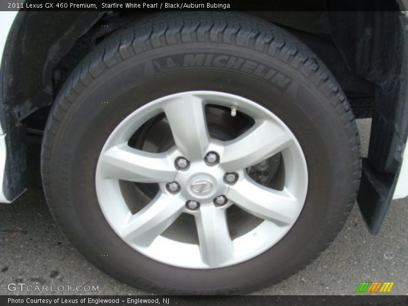 Starfire White Pearl / Black/Auburn Bubinga 2011 Lexus GX 460 Premium