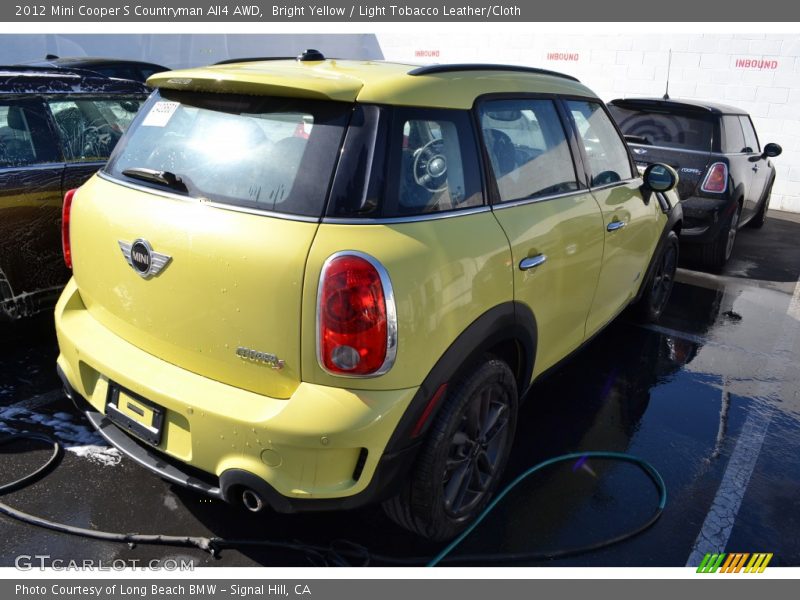 Bright Yellow / Light Tobacco Leather/Cloth 2012 Mini Cooper S Countryman All4 AWD